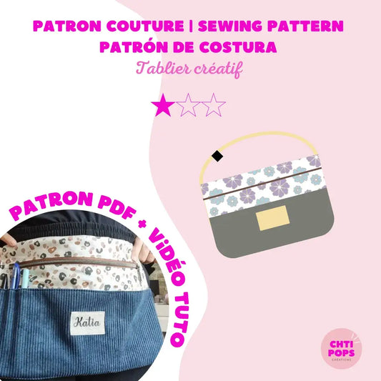Patron de couture - Tablier créatif avec tuto vidéo