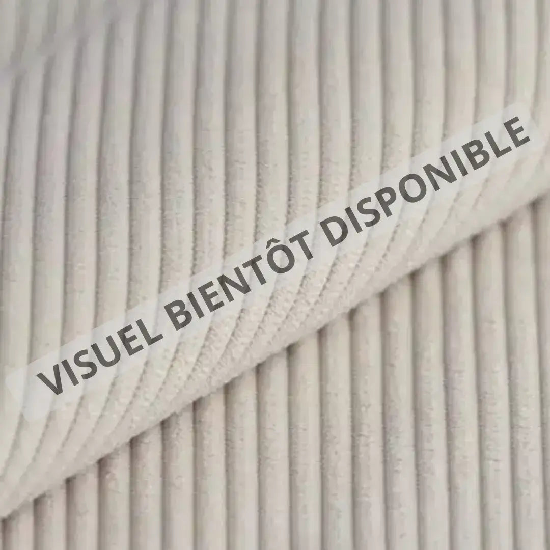 Panier de rangement rond semi-rigide en velours côtelé personnalisé