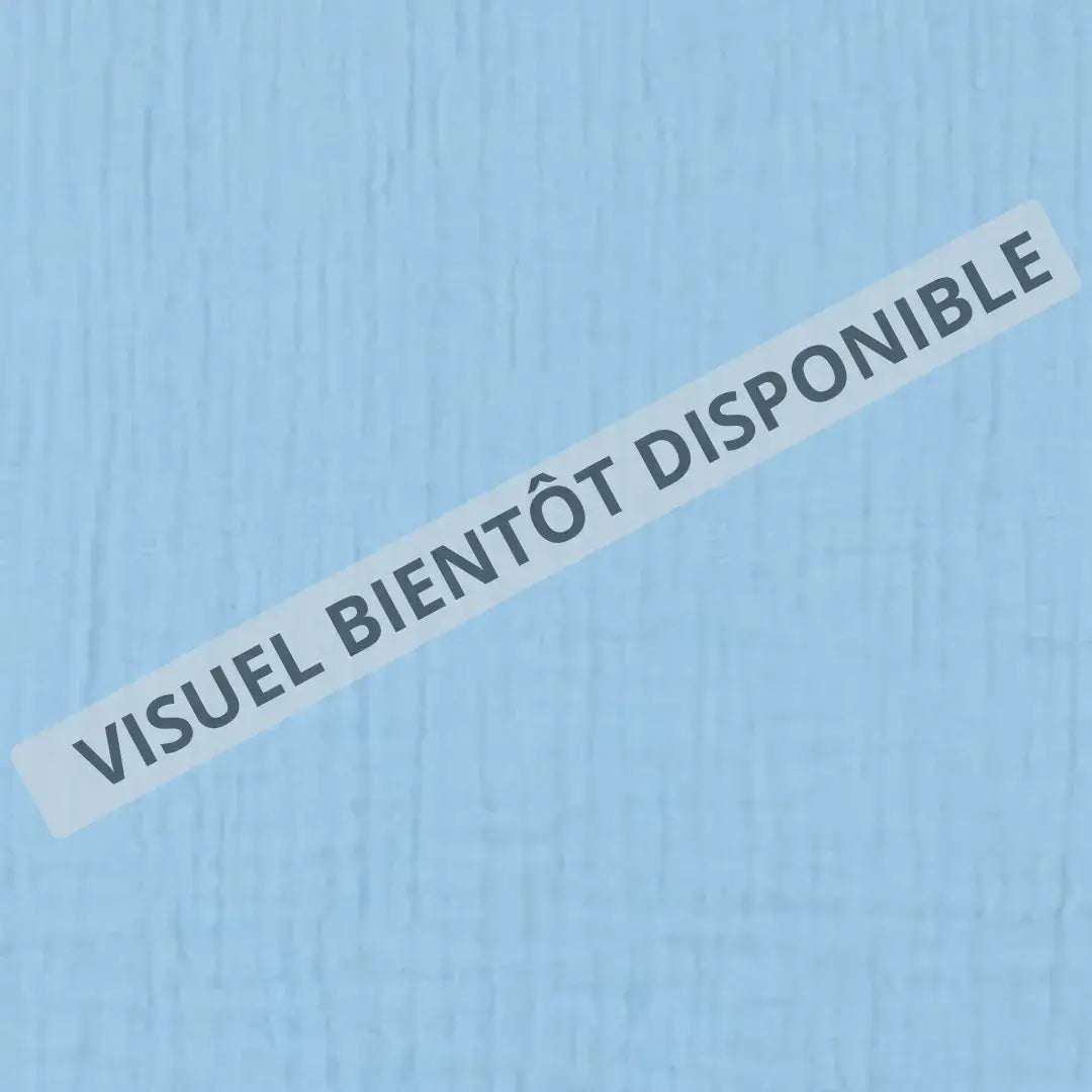 Sac pochon en tissu double gaze de coton personnalisé avec inscription