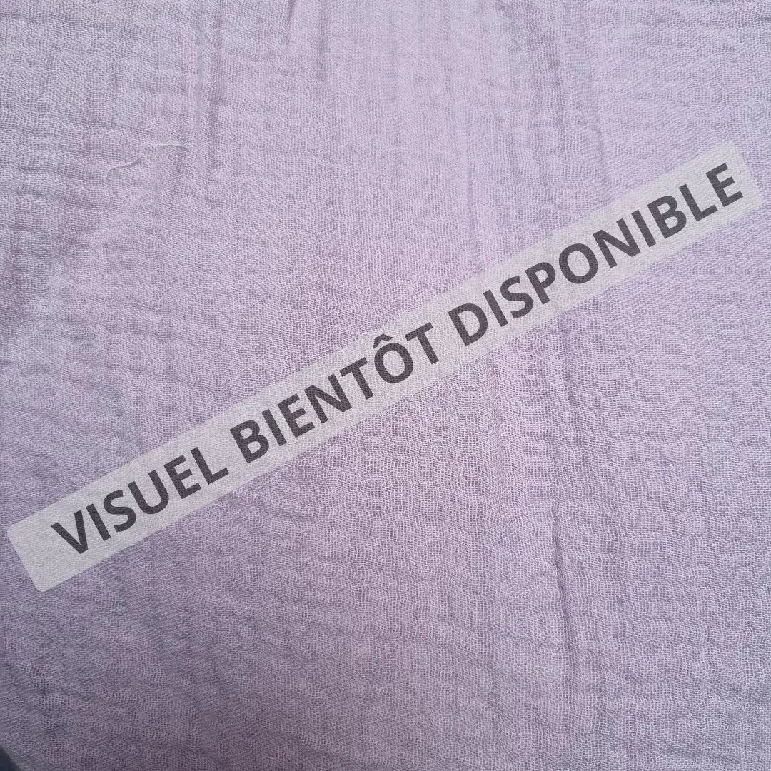 Sac pochon en tissu double gaze de coton personnalisé avec inscription