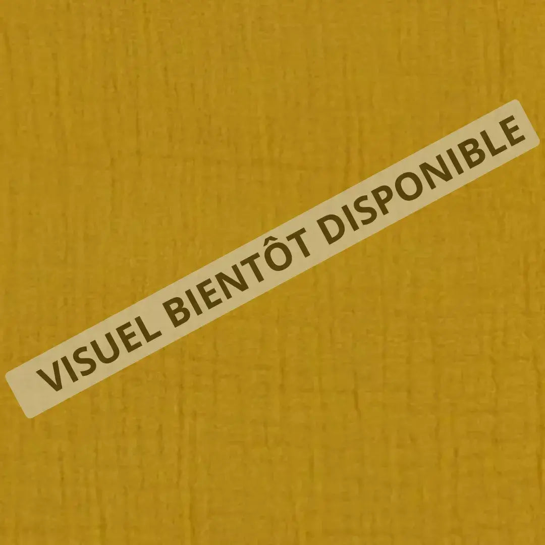 Sac pochon en tissu double gaze de coton personnalisé avec inscription