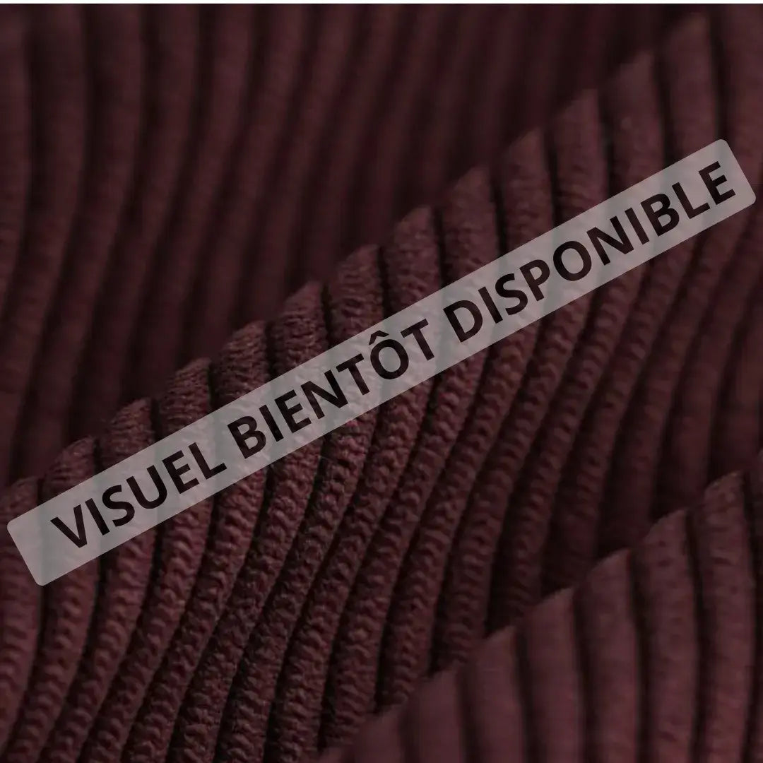 Trousse zippée en velours côtelé personnalisée avec inscription