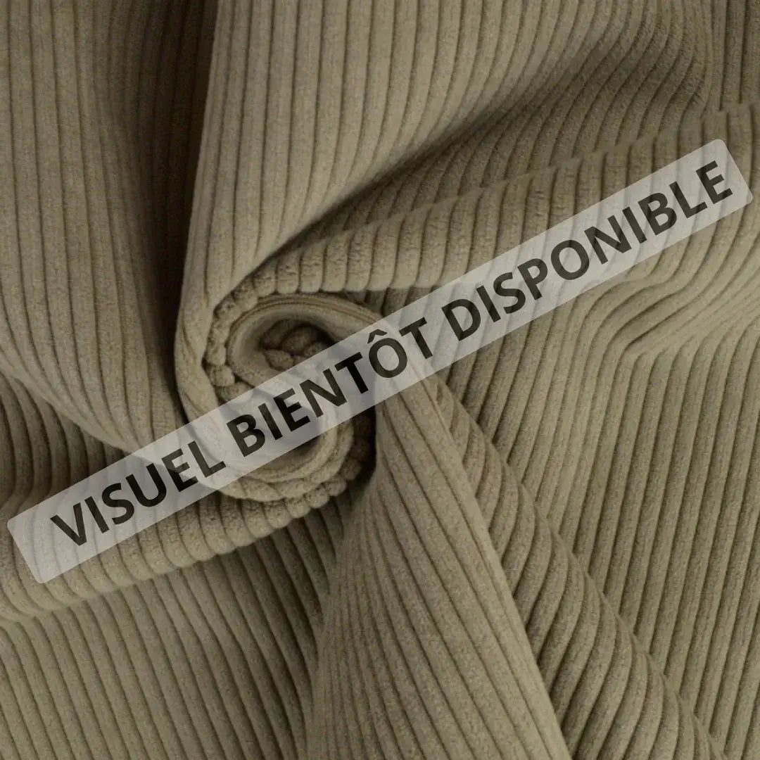 Trousse zippée en velours côtelé personnalisée avec inscription