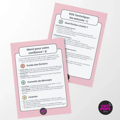 16 SVG thème "Animaux mignons" - Fichiers Découpe pour Cricut, ScanNCut, Silhouette - Idéal Stickers, Flex et Personnalisation Chtipops Créations