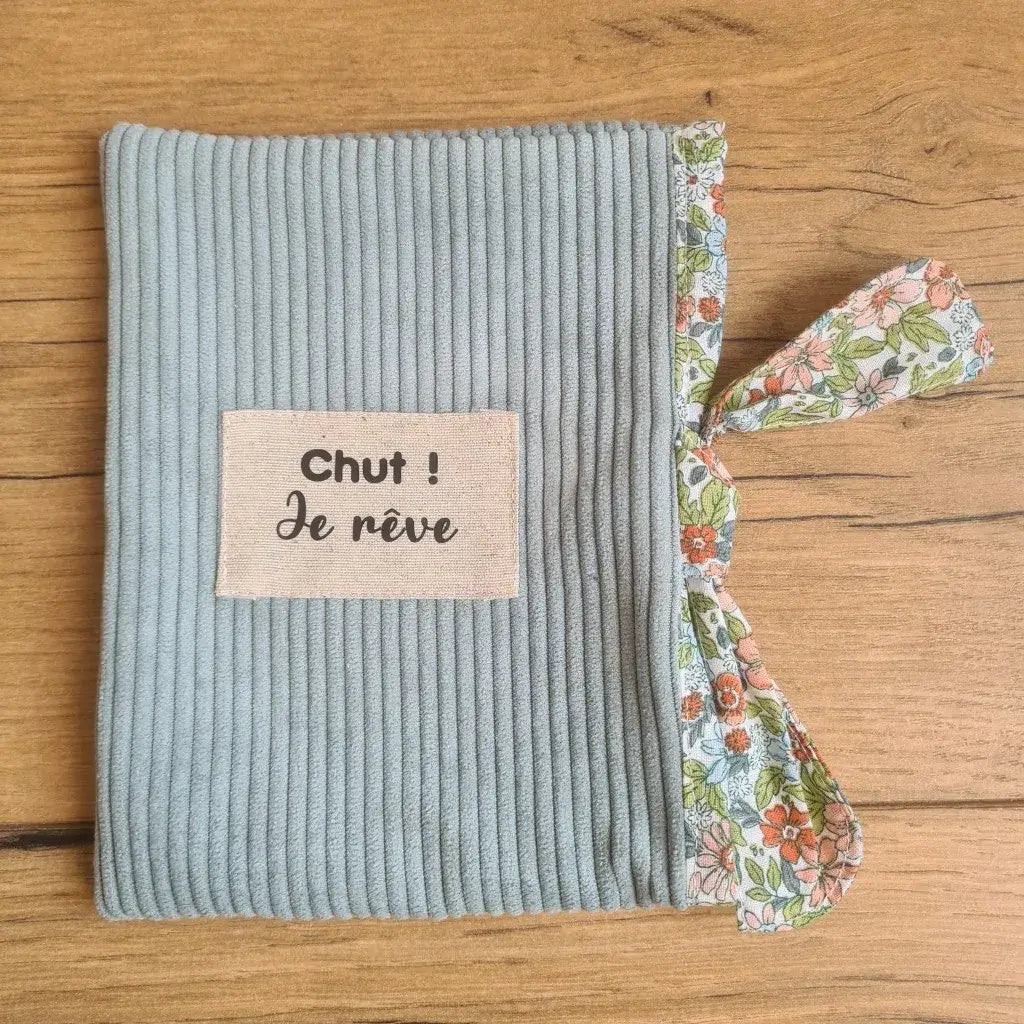 [EN STOCK] Pochette à livre ou liseuse en velours côtelé - Taille S (14x20 cm)