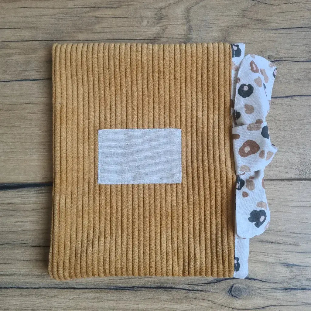 [EN STOCK] Pochette à livre ou liseuse en velours côtelé - Taille S (14x20 cm)