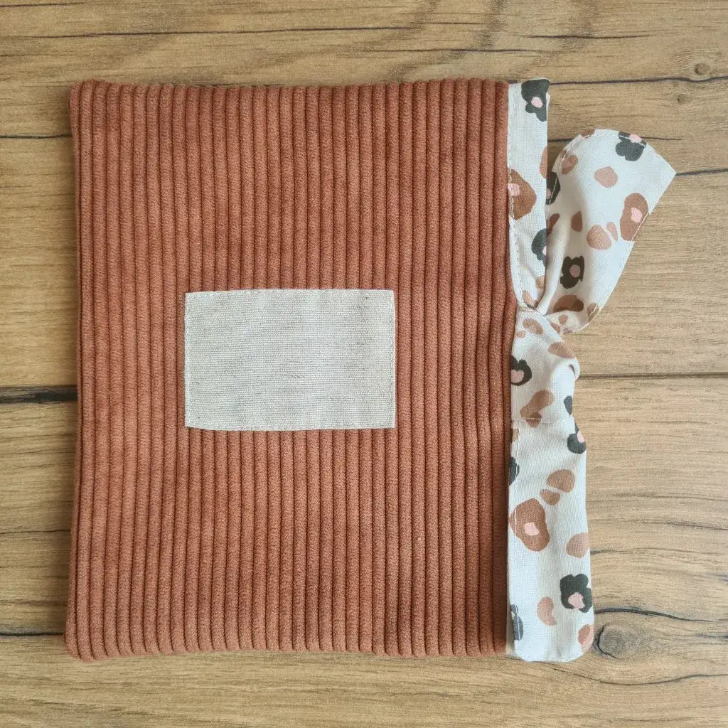 [EN STOCK] Pochette à livre ou liseuse en velours côtelé - Taille S (14x20 cm)