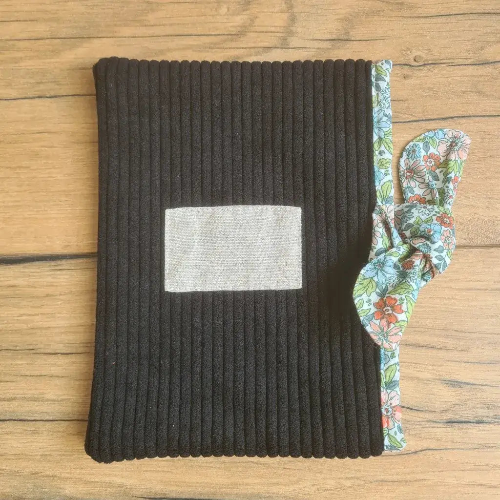 [EN STOCK] Pochette à livre ou liseuse en velours côtelé - Taille S (14x20 cm)