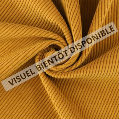 Tablier ceinture personnalisé en velours côtelé avec poche zippée Chtipops Créations