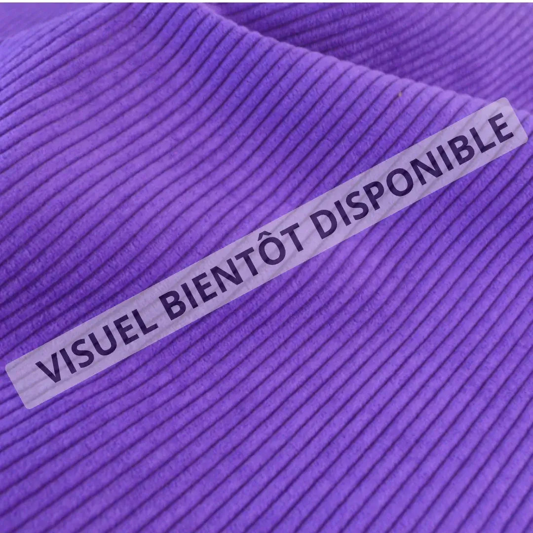 Trousse berlingot en velours côtelé personnalisée avec initiales