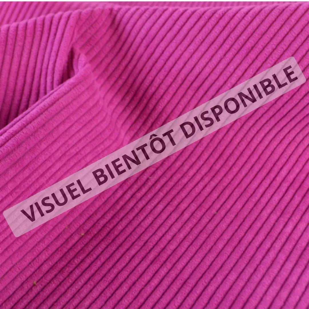 Trousse berlingot en velours côtelé personnalisée avec initiales