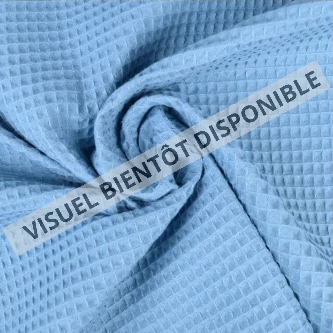 Kit couture : Sac Chatoune molletonné en tissu nid d'abeille avec anse