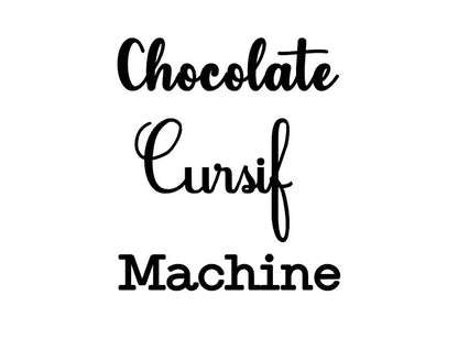 Trois polices d'écriture proposées pour une gravure personnalisée : Chocolate, Cursif et Machine