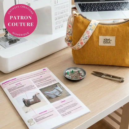 Patron de couture - Sac bandoulière avec tuto vidéo